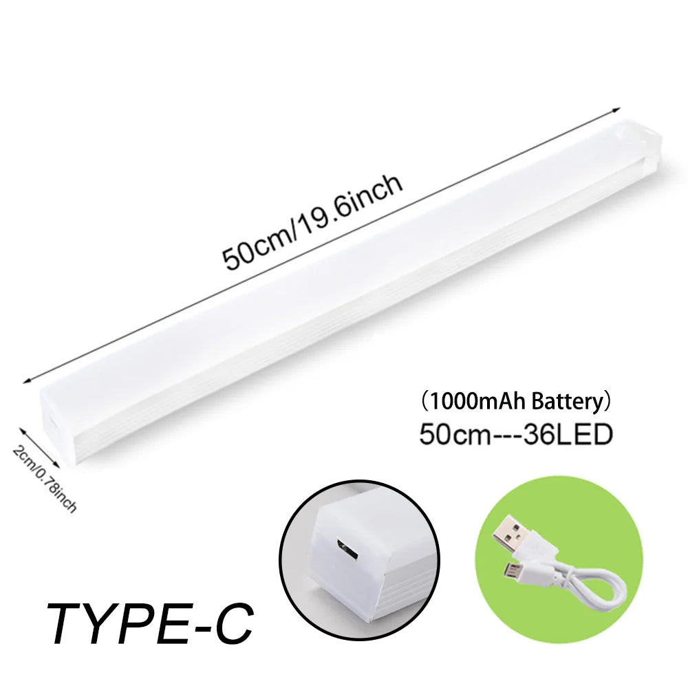 Motion Sensor Cabinet Light – Rechargeable USB-C Magnetic LED Bar