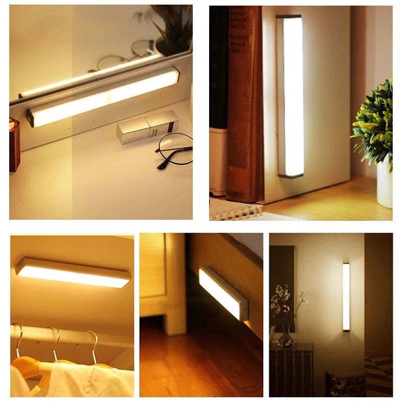 Motion Sensor Cabinet Light – Rechargeable USB-C Magnetic LED Bar