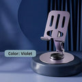 360° Rotating Aluminum Phone & Tablet Stand – Foldable Desk Holder