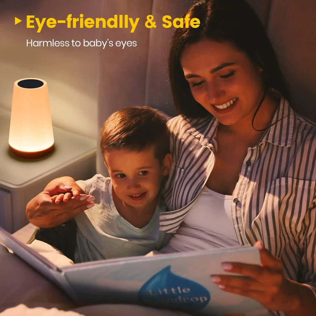 Rechargeable RGB Touch Lamp – 13 Colors, Cordless Bedside Night Light
