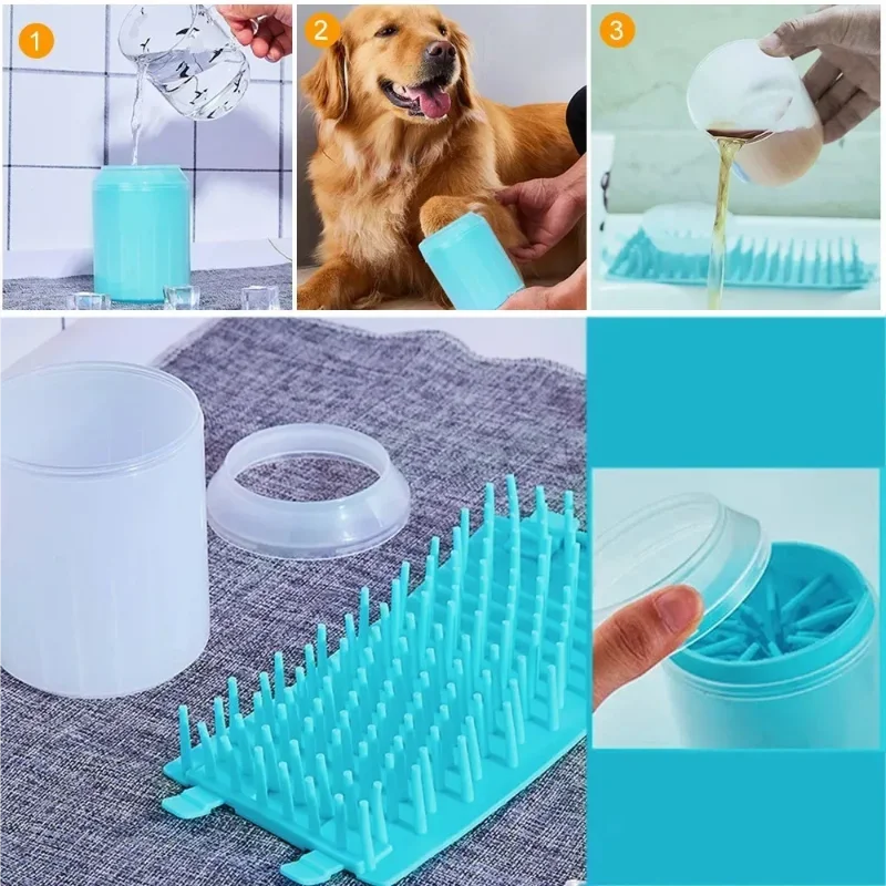 Dog Paw Cleaner Cup – Portable Silicone Paw Washer